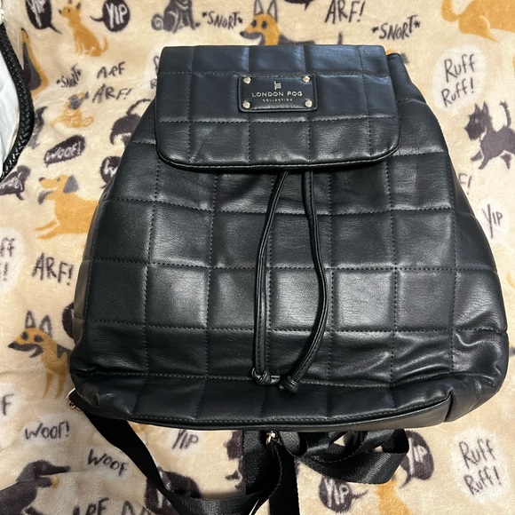 London Fog Bags Euc London Fog Quilted Backpack Black Poshmark